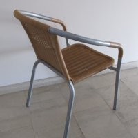 Плетен ратанов стол, снимка 4 - Столове - 40118378