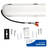 LED Осветително тяло 120см 60W 7200lumen Влагозащитено IP65 V-tac Samsung диод 5г, снимка 6 - Лед осветление - 33924352