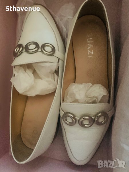 QUAZI Дамски бели обувки естествена кожа , снимка 1
