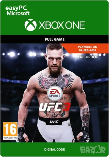 EA Sports UFC 3 XBOX - оригинална кутия с обложка, снимка 1