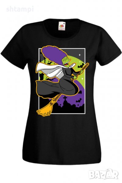 Дамска тениска The Simpsons Marge Simpson 02,Halloween,Хелоуин,Празник,Забавление,Изненада,Обичаи,, снимка 1