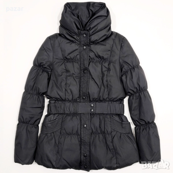 Vero Moda Дамско Пухено Яке Естествен Пух Грейка с Колан (М), снимка 1