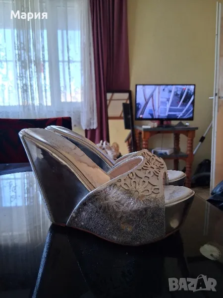 Дамски обувки на платформа , снимка 1