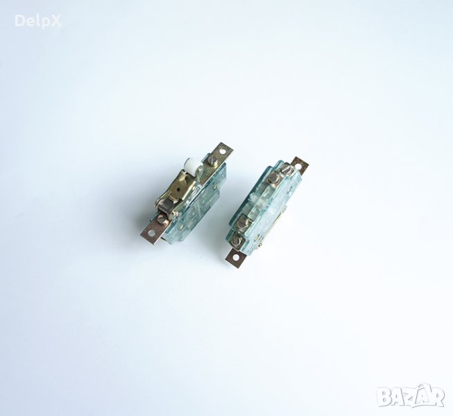 Ключ шау-бау с рамо и ролка незадържащ НО зелен 250V 16A, снимка 1