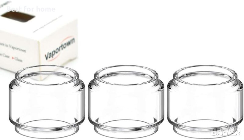 Vaportown 3X резервна балонна стъклена тръба за VandyVape Kylin M RTA 24 мм,Прозрачен, снимка 1
