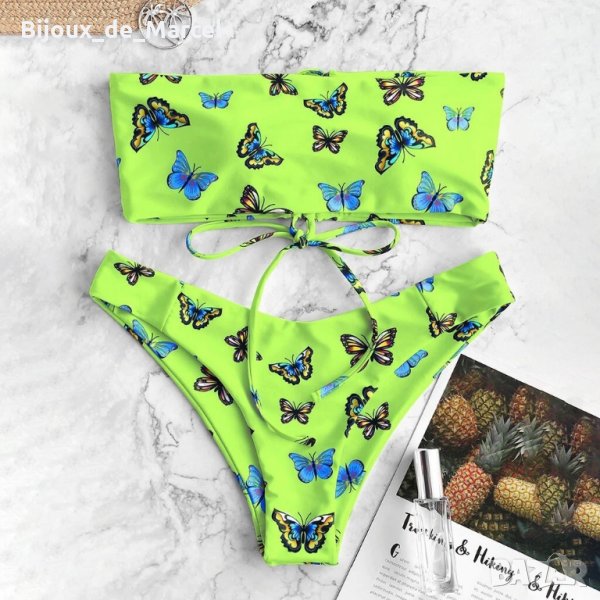 Бански Butterfly 4 Green - L размер, снимка 1