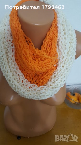 Ръчно плетен кръгъл шал, снимка 1