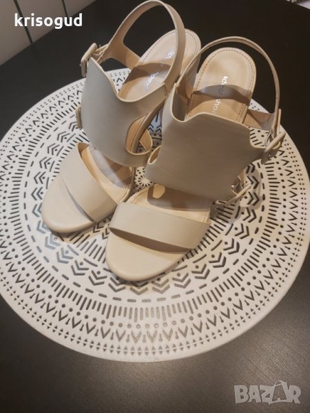 Елегантни дамски токчета сандали Ideal Shoes, 40 номер, НОВИ, снимка 1