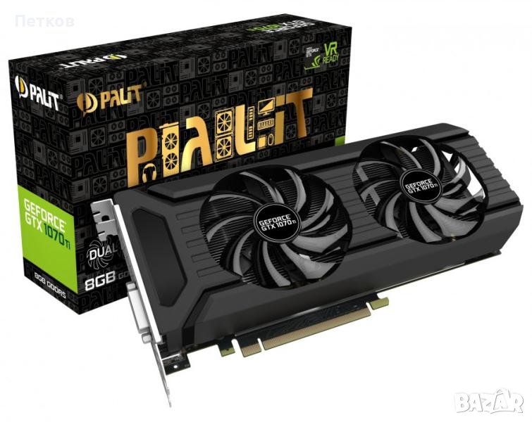 Palit GeForce GTX 1070 Ti Dual 8GB GDDR5 256bit, снимка 1