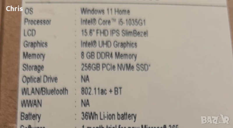 Notebook Acer aspire 3 A315 56 , снимка 1