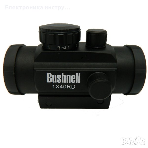 Оптически прицел бързомер Bushnell 1x40 , бързомерец, черен, снимка 1