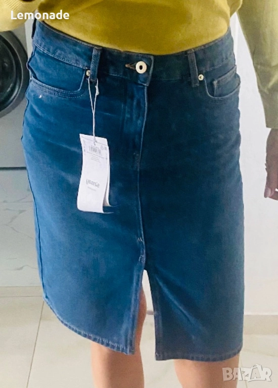 Нова дънкова пола С размер, снимка 1