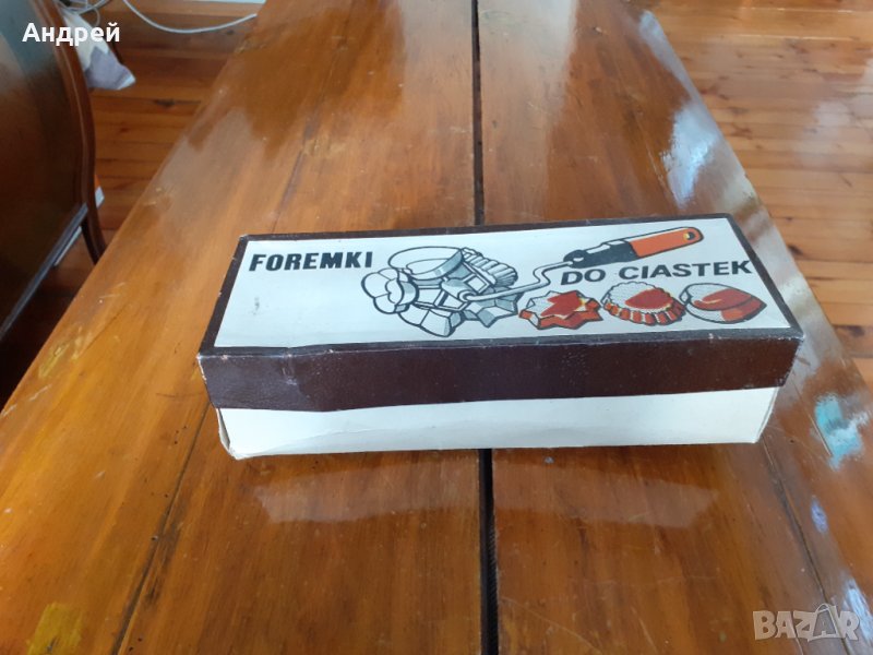 Стар валяк за сладки,форми, снимка 1