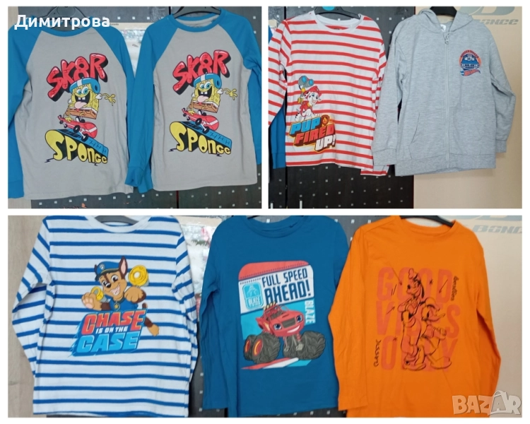 Лот тънки блузки размер 122см, снимка 1