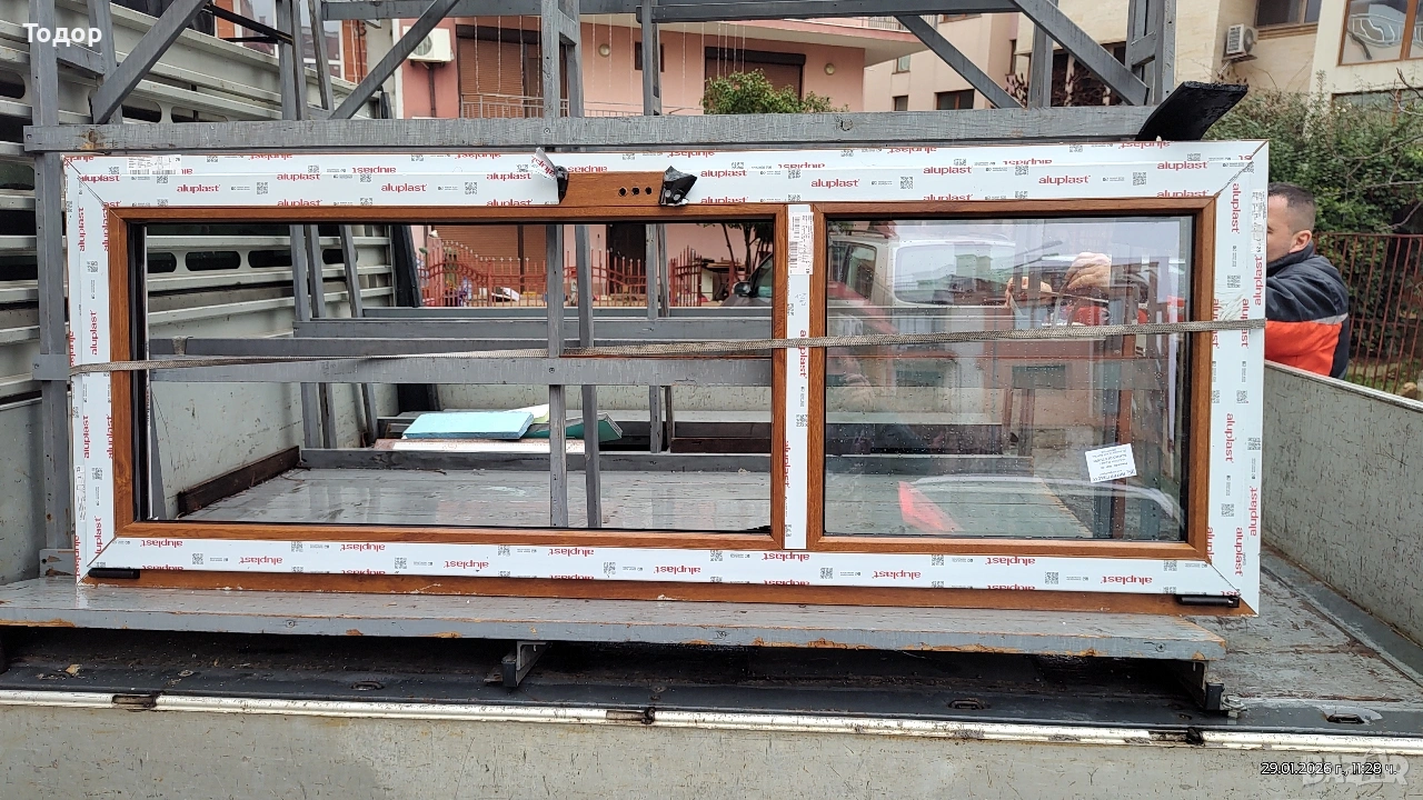 пвц врата златен дъб, снимка 1