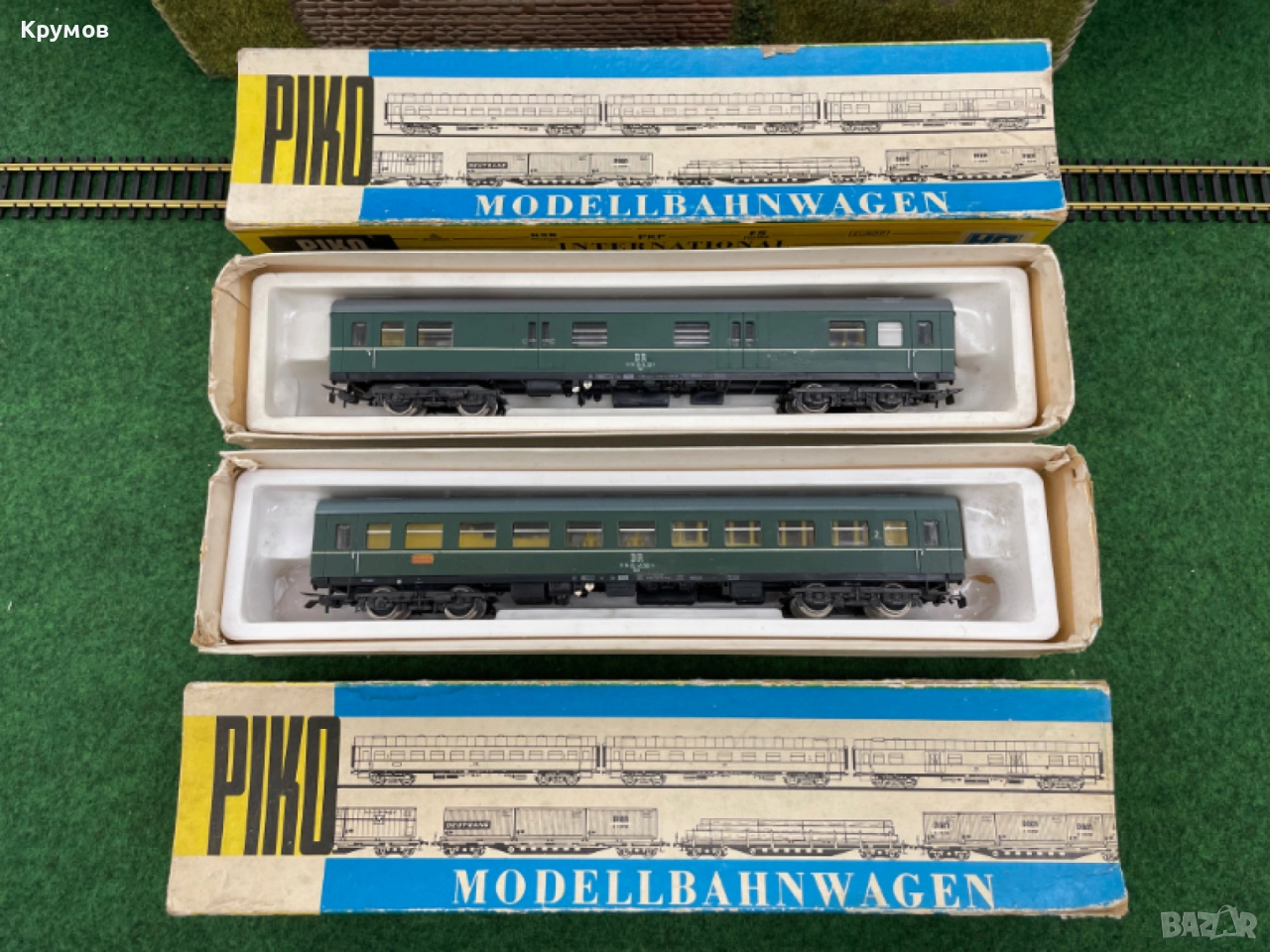 Вагон пътнически поща 4-осен Пико DR HO 1:87 влак ЖП модел, снимка 1