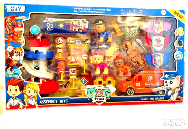 Комплект Пес патрул фигурки кула и кола със звук и светлина 203908 , снимка 1