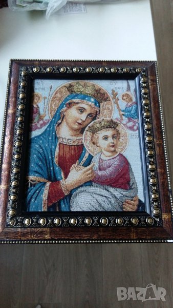 ИКОНА НА СВЕТА БОГОРОДИЦА И ДРУГИ, снимка 1