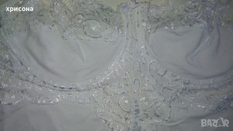 Камизолка от памук и ликра със сутиен с банели, снимка 1