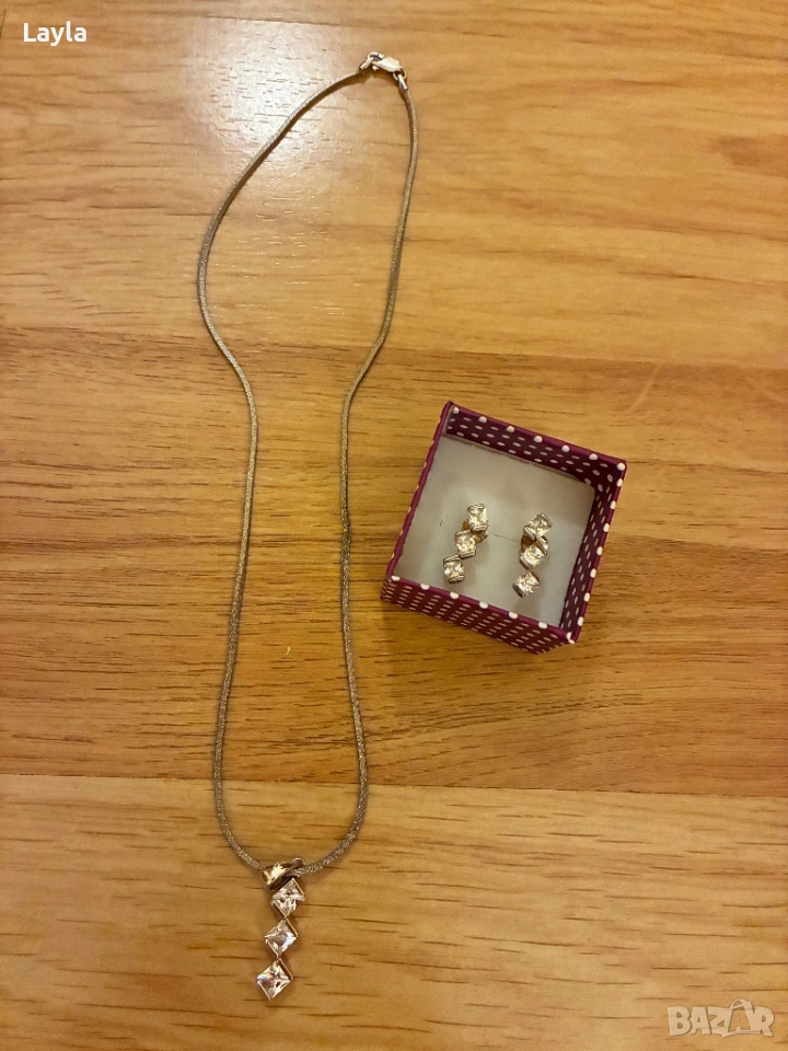 Колие с обеци, снимка 1