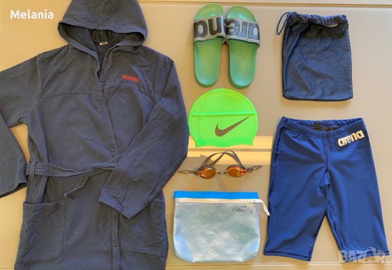  Пълен сет за плуване - Arena, Nike, Watko, 10-12г., снимка 1