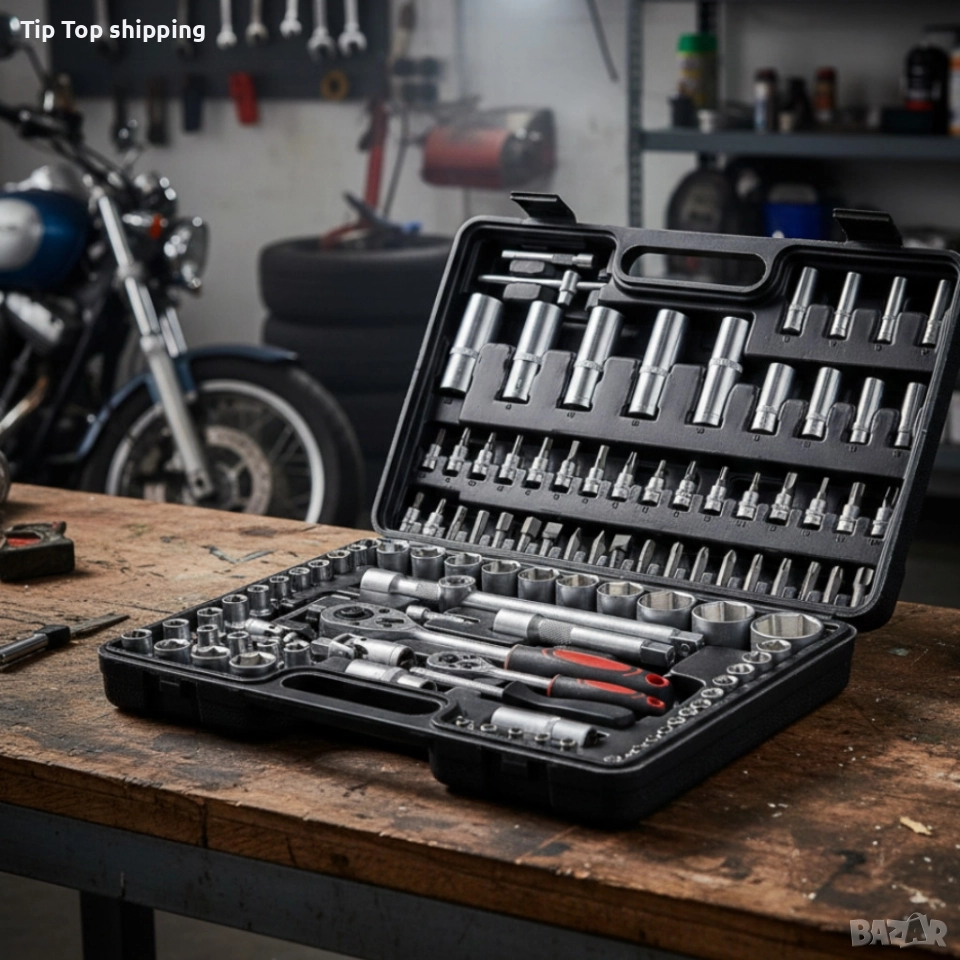 Куфар с инструменти 108 части - Гедоре, снимка 1