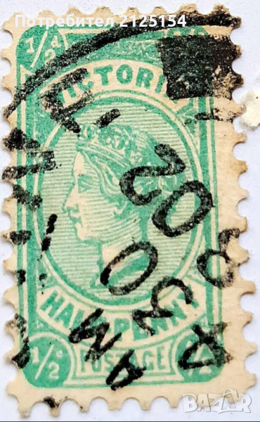 Пощенска марка, Австралия, 1901 г., снимка 1