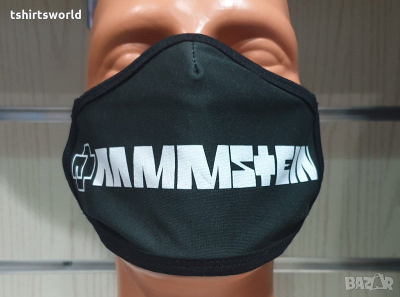 Маска за многократна употреба RAMMSTEIN, двупластова, снимка 1