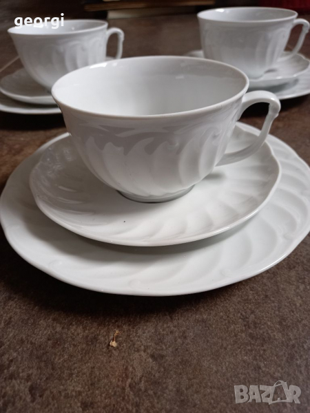 Три тройни сета немски фин костен порцелан Seltmann Weiden , снимка 1