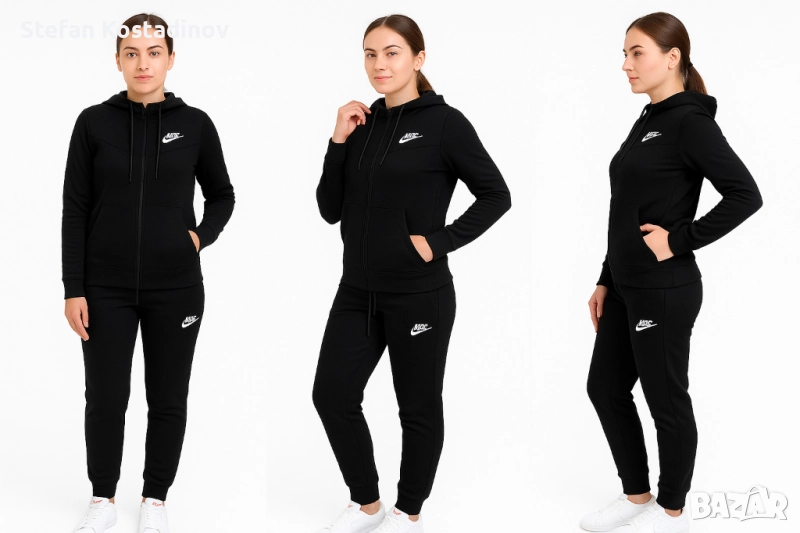 ✅🍂Дамски екип Найк черен 💥S M L XL XXL , снимка 1