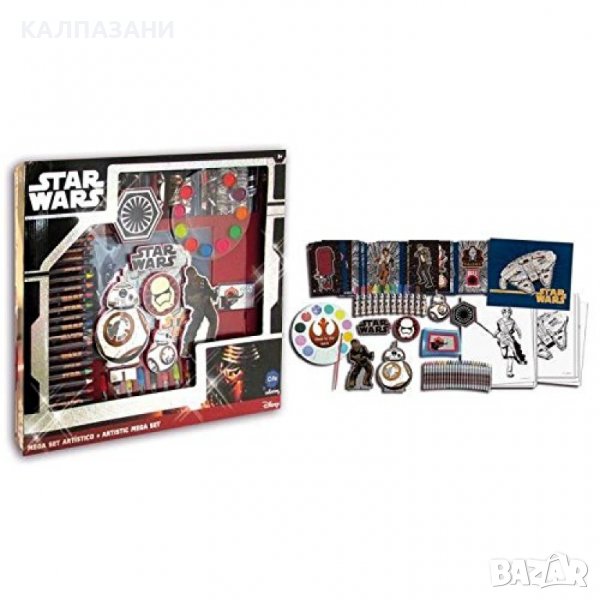 КОМПЛЕКТ ЗА РИСУВАНЕ STAR WARS (МЕЖДУЗВЕЗДНИ ВОЙНИ) ЕПИЗОД VII 87 ЧАСТИ 86947, снимка 1