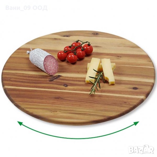 Въртящо се дървено плато за разядки и мезета, снимка 1