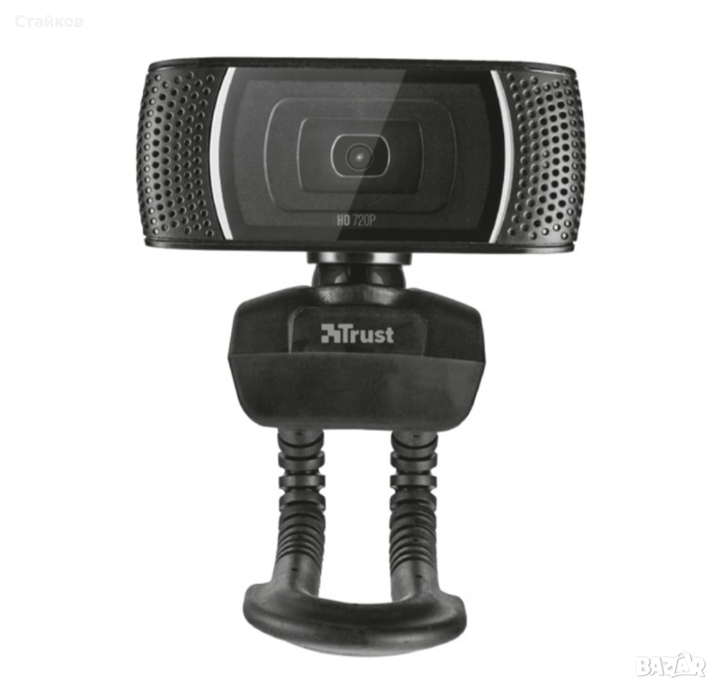 Уеб камера Trust Trino, HD, микрофон, USB, черна , снимка 1
