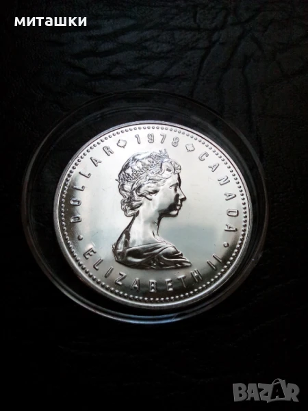 1 долар Канада 1978 година сребро, снимка 1
