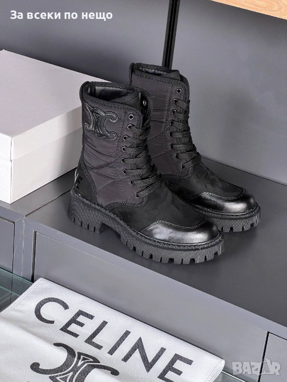 Celine Дамски Черни Боти Селин Код E1187, снимка 1