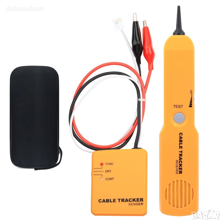 Тестер за кабели и трасета, детектор за прекъсване, генератор на тон, line finder, снимка 1