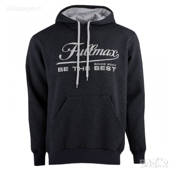 Суитшърт F245 Суитшърт Fullmax С дълъг ръкав Различни цветове Качулка с връзки Състав 90% памук, 10%, снимка 1