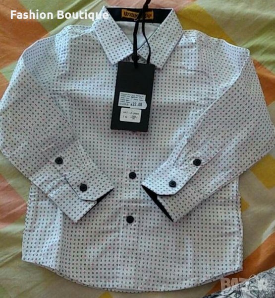 Бяла, официална ризка зза момче, 2г. , снимка 1