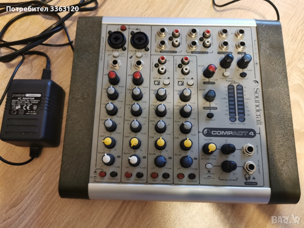 Soundcraft compact 4 пулт, снимка 1