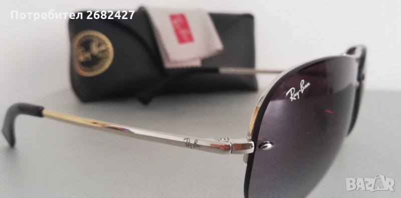 ОРИГИНАЛНИ ОЧИЛА Ray Ban RB3449 003/8G Silver Frame Grey Gradient 59mm Lens Sunglasses, снимка 1