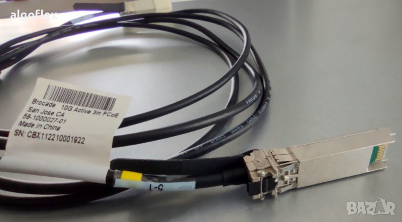 Кабел DAC SFP+-to-SFP+ 10Gbps, CU, Active, 3m Brocade 58-1000027-01, снимка 1