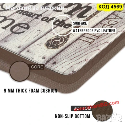 Водоустойчива пътека за кухня от 2 части - КОД 4569, снимка 3 - Други - 50888076