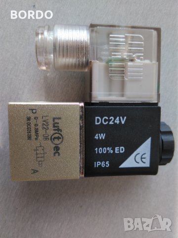 Пневматичен разпределител 1/4 с 1-бобина тип 2/2 LUFTEC, снимка 5 - Други машини и части - 30560688