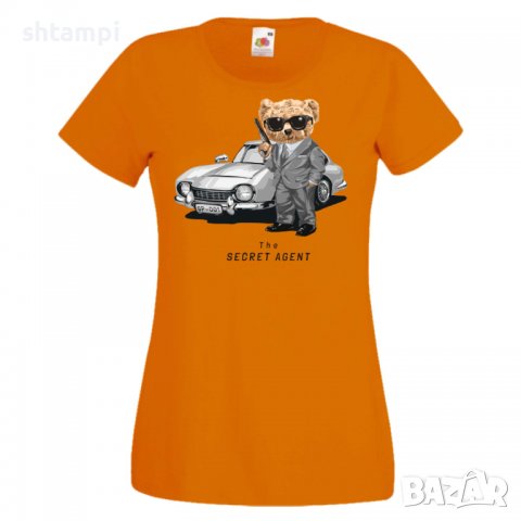 Дамска тениска bear The Secret Agent, Мече,Меченце,Животно, Играчка,Изненада,Подарък,Повод,, снимка 9 - Тениски - 37293532