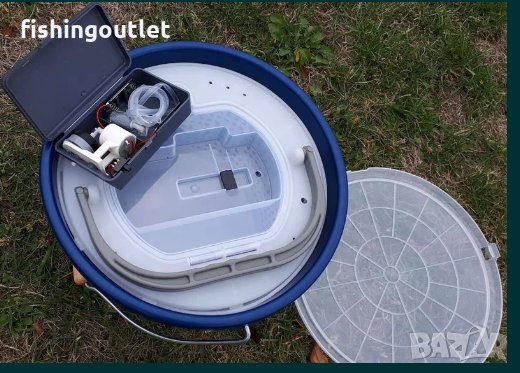  Луксозна рибарска кофа за живи риби с помпа за въздух ., снимка 3 - Такъми - 30906642