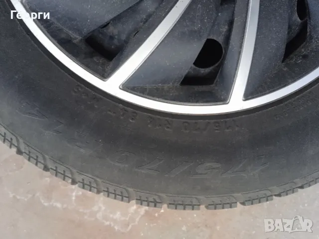 Зимни гуми с джанти 175/70/14/4х100, снимка 3 - Гуми и джанти - 47438555