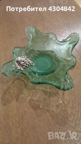 Стъклена купа , снимка 3 - Чинии - 52230912