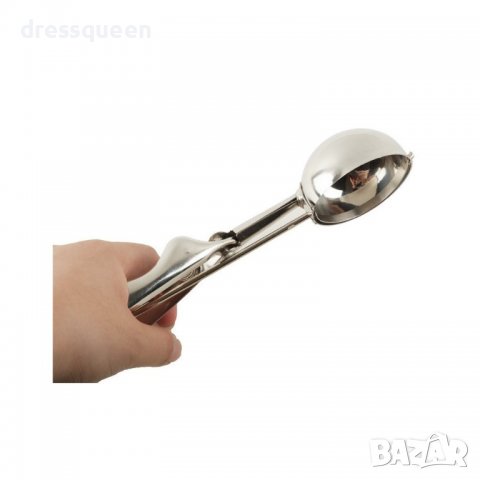 1792 Метална лъжица за сладолед с механизъм, снимка 3 - Прибори за хранене, готвене и сервиране - 37265156