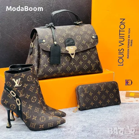 Louis Vuitton дамски комплекти, снимка 3 - Дамски боти - 48125207