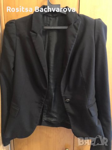 Черно сако Zara, S размер, снимка 4 - Сака - 30300883